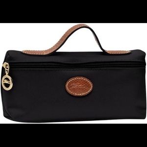 Longchamp Le Pliage Nylon Cosmetics Case, black NEW